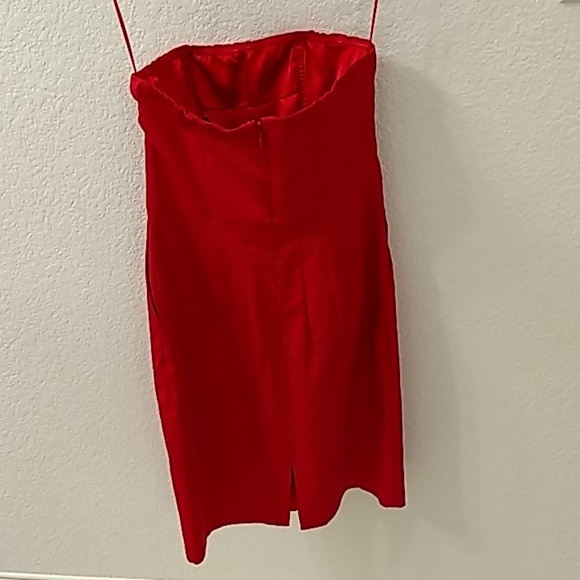 ❤️Express red strapless dress sz 0 - Picture 3 of 5